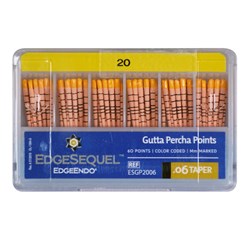EdgeSEQUEL GP 06 Taper Size 20 Pack of 60