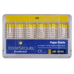 EdgeSEQUEL Paper Point 06 Taper Size 20 Pack of 60