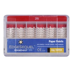 EdgeSEQUEL Paper Point 04 Taper Size 25 Pack of 60