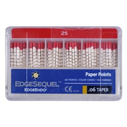 EdgeSEQUEL Paper Point 06 Taper Size 25 Pack of 60