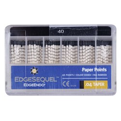 EdgeSEQUEL Paper Point 04 Taper Size 40 Pack of 60