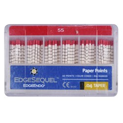 EdgeSEQUEL Paper Point 04 Taper Size 55 Pack of 60