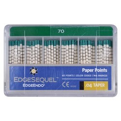 EdgeSEQUEL Paper Point 04 Taper Size 70 Pack of 60