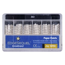 EdgeSEQUEL Paper Point 04 Taper Size 80 Pack of 60