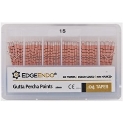 EdgeFILE Gutta Point Size 15 .04 Pack of 60