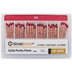 EdgeFILE Gutta Point Size 25 .06 Pack of 60
