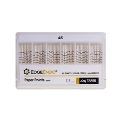 EdgeFILE Paper Point Size 45 .04 Pack of 60