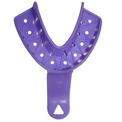 Henry Schein SHAPE Mouldable Impression Trays - Disposable - Purple - Large Lower, 12-Pack