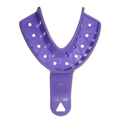 Henry Schein SHAPE Mouldable Impression Trays - Disposable - Purple - Medium Lower, 12-Pack
