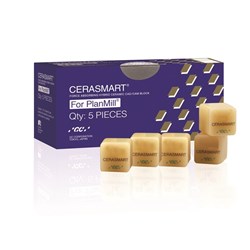 GC CERASMART - PlanMill - Size 14 - low Translucent - Shade  B1, 5-Pack