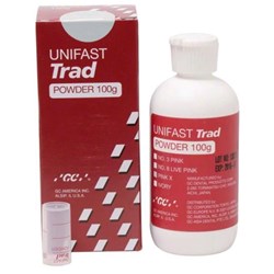 GC UNIFAST TRAD - Acrylic for Temporary Restorations - #3 Pink Powder - 100g