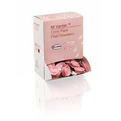 MI Varnish Strawberry Pack 100 x0.4ml Unit dose &100 Brushes