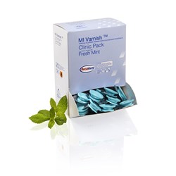 MI Varnish Mint Pack 100 x0.4ml Unit dose &100 Brushes