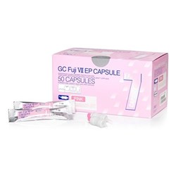 GC FUJI 7 EP Capsules - Glass Ionomer Cement with CPP-ACP - White, 50-Pack
