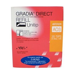 GC GRADIA DIRECT Anterior - Light-Cured Composite - Shade A03 - 0.3g Unitips, 20-Pack