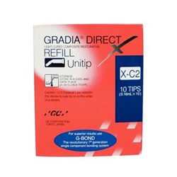 GC GRADIA DIRECT X - Universal Light-Cured Composite - Shade X-C2 - 0.3g Unitips, 10-Pack