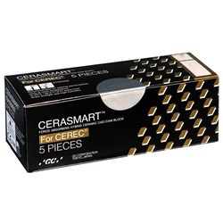 GC CERASMART - Cerec - Size 14 - low Translucent - Shade  Bleach, 5-Pack