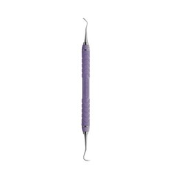 HuFriedyGroup Nevi Scaler - H5 Anterior - Double Ended - #C8 Resin 8 Colour Everedge Handle - Purple