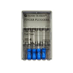 Finger Plugger HENRY SCHEIN 25mm Blue Pack of 4