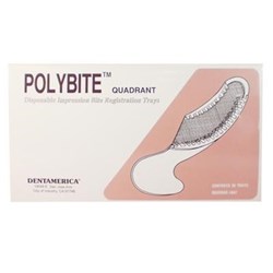 POLYBITE Disposable Impression Tray Quadrant Pack of 35