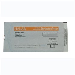 Sterilisation Pouch HALAS 133 x 255mm Box of 200