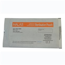 Sterilisation Pouch HALAS 190 x 330mm Box of 200