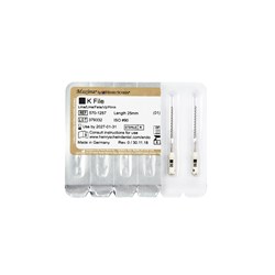 Henry Schein Maxima K Files - Sterile - 25mm - Size 90 - White, 6-Pack