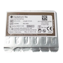 Hedstrom Sterile file MAXIMA 21mm Size 8 Grey