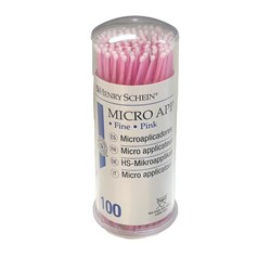 HENRY SCHEIN Micro Applicators HS10 Fine Pink Pk 100