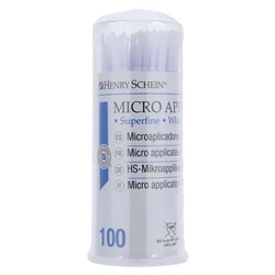 HENRY SCHEIN Micro Applicators HS10 Superfine White Pk 100