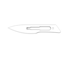 Henry Schein Scalpel Blades - Carbon Steel - Sterile - Size 18, 100-Pack