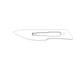Henry Schein Scalpel Blades - Carbon Steel - Sterile - Size 23, 100-Pack