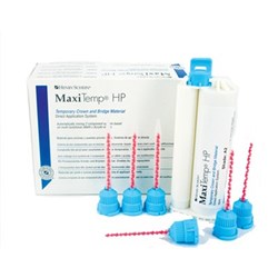 Henry Schein Maxitemp HP - Temporary Crown & Bridge - Shade A3.5, 1-Pack 50ml Cartridge and 6 Mixing Tips