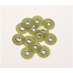 Henry Schein Pop on Discs - Medium - Light Green - 9.5mm, 85-Pack
