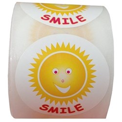 Henry Schein 'SMILE' Stickers, 250-Pack