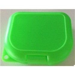 Henry Schein Mouthguard Box - Green with Label, 10-Pack