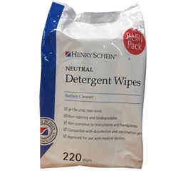 Neutral Detergent Wipes Refill HENRY SCHEIN 220 pack