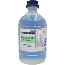 Saline Sodium Chloride 0.9 for Irrigation 1L Bottle