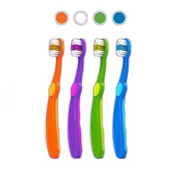 ACCLEAN Toothbrush Easy-Grip Child 4-7 Pack of 72