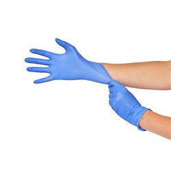 HSD-9796095 - Gloves DE Nitrile Examination Pwd Free Medium Box 200