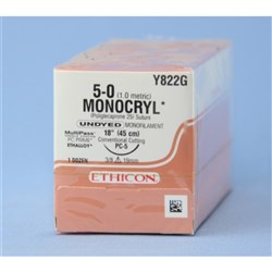 SUTURE Ethicon Monocryl 45cm U/D 5/0 PC5 x 12