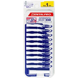 DENTALPRO Interdental Brush #1 0.7mm White Pack of 10