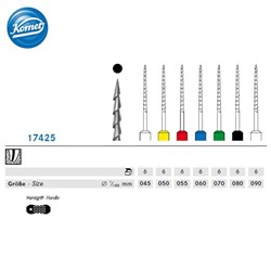 Komet Hedstom File - 21mm - Size 10, 6-Pack