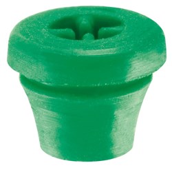 Komet Silicone Plug for Bur Blocks - 9891-5 - Green, 8-Pack