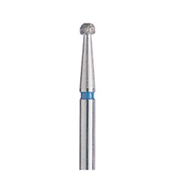 Kerr Diamond Bur - BluWhite - 130R - Regular Round - High Speed, Friction Grip (FG), 5-Pack