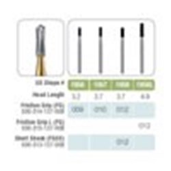 Kerr Jet Tungsten Carbide Bur -  1958L - Long Fine Cross Cut - High Speed, Friction Grip (FG), 5-Pack