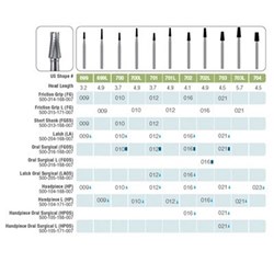 Kerr Jet Tungsten Carbide Bur - 699L-009 - Taper Fissure Cross Cut - High Speed, Friction Grip (FG) Long, 5-Pack