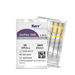 Kerr ZenFlex One - Reciprocating NiTi File - .20/.06/25mm, 3#NAME?