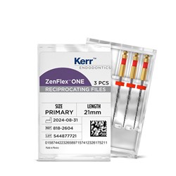 Kerr ZenFlex One - Reciprocating NiTi File - .25/.06/21mm, 3#NAME?