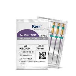 Kerr ZenFlex One - Reciprocating NiTi File - .35/.06/31mm, 3#NAME?